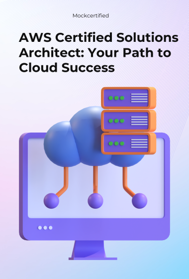 AWS Certified Solutions Architect - A picture showing cloud computing in purple