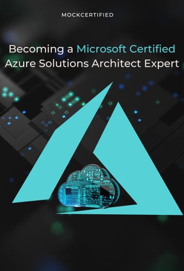 Becoming a Microsoft Certified Azure Solutions Architect Expert in black tech background
