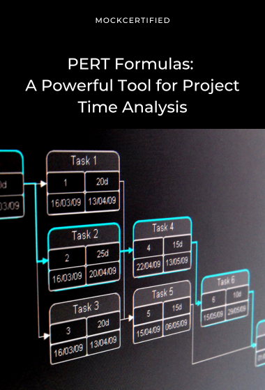 PERT Formulas: A Powerful Tool for Project Time Analysis in black background