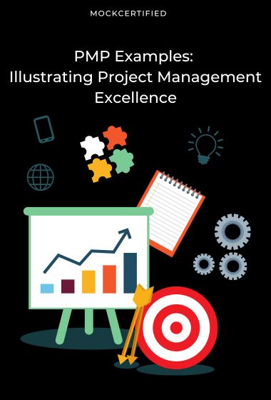 PMP Examples: Illustrating Project Management Excellence in black background