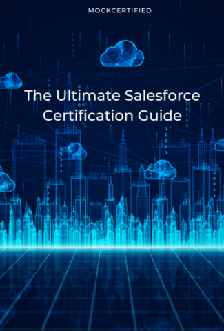 The ultimate salesforce certification guide in blue cloud computing background