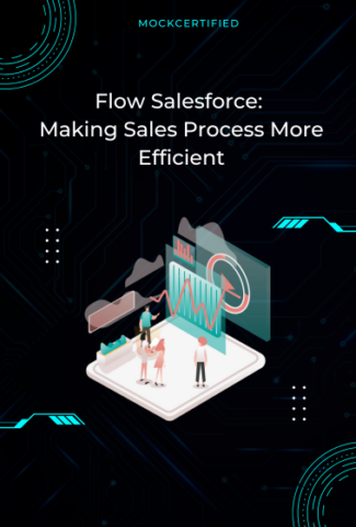 Flow Salesforce: Making sales process more efficient in black background