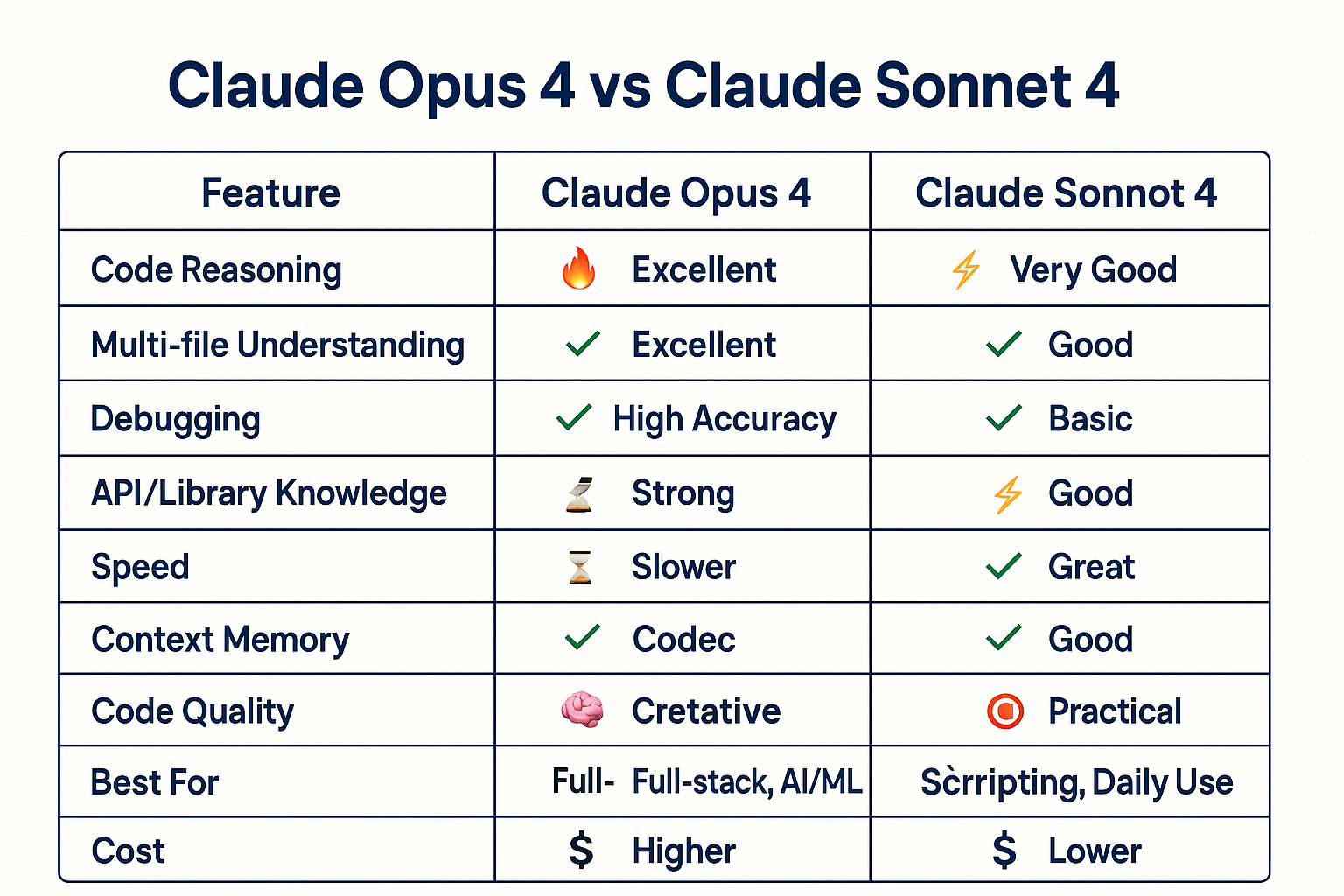 Claude comparison